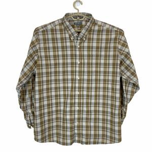Eddie Bauer Shirt Size 2XL Mens Multicolor Plaid Long Sleeve Collar Button Down